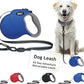 DOCO Retractable Dog Leash for Large Dogs (Length - 16’, Weight - Upto 45lb) Reflective Tape Lead with Stop and Lock Control, Tangle Free 360° Swivel Snap & Anti-Slip Grip (Blue, Medium)