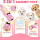 KIPRITII 25-Pack Pink Dreamy Dog Toy Set for Small Female Puppies - Includes Sweet Rope Toys, Chew Toys, Cute No-Stuffing Squeaky Dog Toy for Boredom and Teething