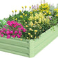 SnugNiture Galvanized Raised Garden Bed 6x3x1FT Outdoor Large Metal Planter Box Steel Kit for Planting Vegetables, Flowers