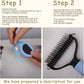 Upgraded Cat & Dog Knotting Comb + Grooming Kit – Hidden Blade Safe Tangle Remover, Non-Slip Handle, Includes 4 Knotting Combs & 1 Pet Grooming Brush