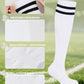 Kids Soccer Shin Guards, Youth Toddler Shin Pads with Sleeves and Soccer Socks for Age 3-16 Boys Girls Protective Lightweight Soccer Equipment