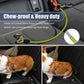 Dog Seat Belt Harness for Car,Dog Seatbelt of Coated Wire Leash Safety Restraint,No Chew Tether Cable Vehicle,Double Clips & Latch(Green, 16 inch/40 CM)