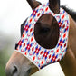 Harrison Howard Super Comfort Stretchy Fitting Horse Fly Mask with UV Protection Soft on Skin with Breathability Tribal Abstract Pony