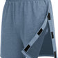 Deyeek Unisex Tear Away Shorts Snap On Athletic Cotton Shorts Post Knee Surgery Recovery Hip Replacement Pants with Pockets