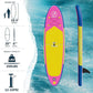 Inflatable Stand Up Paddle Board with SUP Accessories & Backpack. Paddle Boards for Adults. Non-Slip Deck, Wide Stance, Bottom Fin, Double Action Pump.