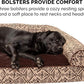 FurHaven Soft, Orthopedic Foam Sofa Dog Bed with Washable & Removable Cover - Plush/Woven - Desert Brown, Dogs Up to 35 lbs - Medium