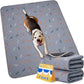 Sunheir Washable Pee Pads for Dogs 2-Pack Reusable Puppy Pads Pet Training Pads, Waterproof Dog Pee Pads for Crate, Whelping Pad, Non-Slip Protects Against Urine Leakage (Leaves - Light Grey, 24x36)
