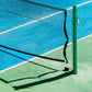 Tennis Posts with Net Crank Outdoor Heavy Duty Professional Green Tennis Permanent Court Kit for Net Quick Fixation System Equipped with a Cable Reel