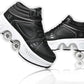 Roller Skate Shoes for Women Four Rounds Children's Roller Skates Shoes That Turn into Rollerskates Sneakers Outdoor Light Shoes with Wheels for Girls/Boys