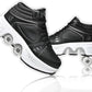 Roller Skate Shoes for Women Four Rounds Children's Roller Skates Shoes That Turn into Rollerskates Sneakers Outdoor Light Shoes with Wheels for Girls/Boys