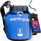 Earth Pak Waterproof Dry Bag - Roll Top Waterproof Backpack Sack Keeps Gear Dry for Kayak with Waterproof Phone Case