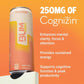 BUM Sugar-Free Energy Drink, Peach Mango - Lightly Carbonated & No Artificial Colors, Natural Caffeine & Citicoline for Energy & Focus, Brain Boost & Workout Sports Beverage - 12 oz, Pack of 12