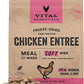 Vital Essentials Freeze-Dried Raw Chicken Meal or Mixer Cat Food Soft Nibs | 99% Chicken, Organs & Bone | 12 oz