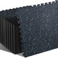 SUPERJARE 0.4'' Thick 24 Pcs 96 Sq Ft Rubber Top Exercise Equipment Mats, High Density EVA Foam Mats with Rubber Top, Interlocking Gym Flooring for Home Gym, Protective Workout Mat, Black/Blue