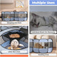 2-in-1 XLarge Pop Up Dog Playpen, Cat Puppy Pet Playpen, Indoor Outdoor Cats Enclosed, Cat Tent Crate Cage Kennel, Portable Playpen for Kitten and Small Animals(No Divider, Unified Space)