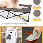 KingCamp Elevated Dog Bed for XL Dogs, Outdoor Raised Cooling Pet Cot Bed with Washable Breathable Mesh & No-Slip Feet Perfect for Camping, Backyard, Indoor Use (X-Large, Black)