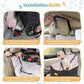 COCASES Dog Car Seats for Small Medium Dogs, Height-Adjustable Dog Booster Car Seat, Detachable and Washable Car Dog Bed with Seat Belt for Pet Under 35lbs Car Trip