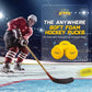 Nature Bound The Anywhere Puck Foam Hockey Training Puck (6 Pack with Drawstring Storage Bag), for Children and Adults, Indoor and Outdoor Use