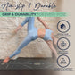 Eco Balance Yoga Mat with Carry Strap – Superior Grip, Non-Slip, Durable & Lightweight, Eco-friendly Natural Rubber Mat with Alignment Lines, 4mm Thick mat for Ultimate Comfort