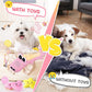 KIPRITII 25-Pack Pink Dreamy Dog Toy Set for Small Female Puppies - Includes Sweet Rope Toys, Chew Toys, Cute No-Stuffing Squeaky Dog Toy for Boredom and Teething