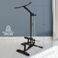 LAT All-in-one Machine with High and Low Pulley Station, LAT PullDown and LAT Row Cable Machine, LAT Tower with Adjustable Leg Support for Home Gym Total Body Training