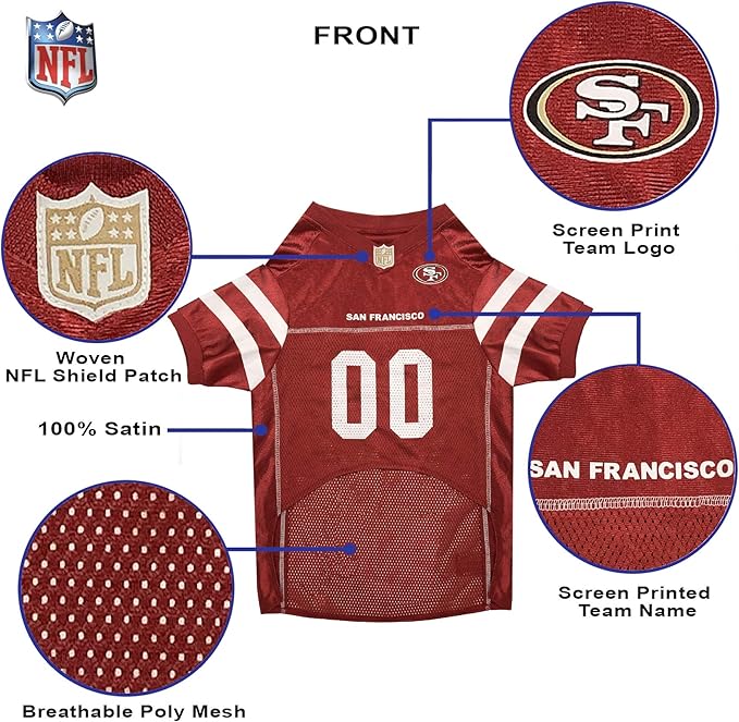 Pets First NFL Unisex-Adult NFL Jerseys