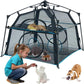 Cat Enclosure and Cat Tower Tent with Two Styles of canopiesfor Indoor and Outdoor,X-Large Outdoor Catio, Cat Tent,Portable and Foldable,Two Doors Design can Assemble More Shapes (Patented)