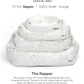 Jax & Bones Dog Napper - Machine Washable Shag Bed for Dogs - Extra Heavy Duty Bolstered Sides - Large White Dog Mat | 40 x 32 Inches