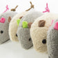 SmartyKat (20 Count) Skitter Critters Value Pack Catnip Cat Toys - Gray/Cream, 20 Count