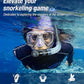 Aegend Dry Snorkel, Dive Mask Easy-Breath Free Diving Snorkel for Snorkeling Scuba Diving Freediving Swimming, with Top Dry Valve and Food-Grade Silicone Mouthpiece
