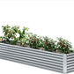 EKX 8x2x2FT Galvanized Raised Garden Bed, Raised Garden Bed Kit-Metal Planter Box Outdoor,Planting for Vegetables, Fruits,Herbs, Flowers-Slive