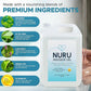Nuru Massage Gel (1.32 gal) | Water-Based | Paraben & Glycerine Free | Formulated with Natural Seaweed, Green Tea, Liquorice Extract, Vitamin B5, & Organic Aloe Vera