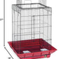 Prevue Hendryx SP851R/B Clean Life Play Top Cage, Red and Black