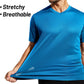 MIER Men's Quick Dry Workout Shirts Moisture Wicking Running Athletic Performance T-Shirts Recycled Polyester Top Tee