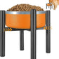 Lifted Dog Bowl Stand - Without Bowls, Single Raise Pet Food Table Adjustable Wide 6-10", Tall 8 10 12" - Bowl Stand Size Optional, Dog Bowl Holder Elevated for Small Medium Large Dog Breed