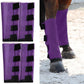 Premium 4-Pack Horse Fly Boots & Leggings Loose-Fit Fine Mesh with Stay-On Fasteners, Support Strips & Anti-Stomp Design Breathable Non-Slip Protection Leg Wrap (Large) Lavender Purple