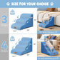 Dog Ramp and Stair for Bed 16" H-20 H,3-Step Cat Stair for Sofa and Chair,4-Step Dog Ramp for High Bed and Window,Durable Nonslip Fabric Cover for Indoor (Blue-20“H, Pet Friendly, 4)
