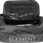 Element Equipment Trailhead Duffel Bag Shoulder Straps Waterproof Black/Grey Small