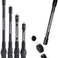 AMEYXGS Bow Stabilizer for Compound Bow, 6" 8" 10" 12" Rod Balance Bar with Damping System and Weights Shock Absorber for Compound Bow Archery Accessory