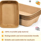 Tessco 5 Pack Small Disposable Litter Box Kitten Disposable Cat Litter Tray 16.1 x 11.2 x 3.7 Inch Paper Box for Indoor Outdoor Small Animals Cat, Hamster, Guinea Pig, Mice, Bunny and More