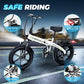 DriftGod Folding Electric Bike for Adults – 1000W Motor, 20"x3" Fat Tire, 48V Removable Battery, All-Terrain E-Bike with 7-Speed, Front Suspension – Powerful Foldable Ebike for Commuter