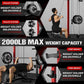 Power Cage, 2000LBS Multi-Function C21 Power Rack with Dual Pulley Cable Crossover System, All-in-One Squat Rack with More Training Attachments