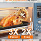 Nuwave Bravo Pro Smart Air Fryer Toaster Oven Combo, Airfryer Convection Oven Countertop, 10-in-1 Functions with Quicker & Even Crisp Technology, 1800W, 50-450°F, PFAS-Free, 21QT, Cozy Blue