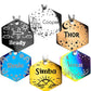 Personalized Dog Tag with 5 Lines of Custom Deep Engraved Durable Stainless Steel Pet ID Name Tag Designer Regular Size Hexagon