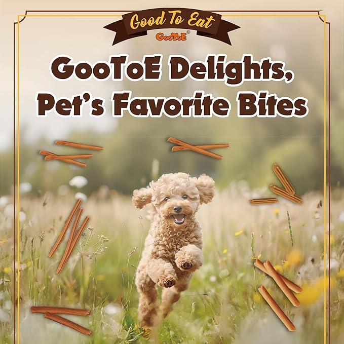 Gootoe Chicken Dog Treats – Chicken Roll 12oz – All Natural, Grain-Free, Low Fat, Premium Training Chews, Healthy & Easily Digestible