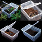Critter Keeper 2-Pack, Cricket Cage & Reptile Feeding Box 12.59"x8.66"x5.9" Transparent Portable Plastic Snake Habitat Escape-Proof Ventilated Design for Gecko, Tarantula, Scorpion, Spider, Frog
