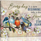 Bird Wall Art Farmhouse Flower Branch Pictures Rustic Country Birds Wall Decor Floral Canvas Print Painting Artwork for Bathroom Living Room Bedroom 20"x24"