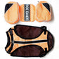 Serijoars Dog Vest Harnesses with Saddlebag Backpack for Camping & Travel - Reflective Hound Hiking Backpack Saddle Bag - Lightweight Vest Harness for Medium & Large Dogs (Orange, L)