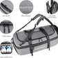 40L/60L/90L Large Waterproof Duffle Bag Backpack for Men, Mens Duffel Backpack Bags for Traveling, Heavy Duty (Grey, 90L)