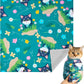 Cat Grooming Wrap, Cat Wrap for Cutting Nails, Self-Adherent Fabric Wrap for Cats, Cat Burrito Wrap Anti-Scratch, Anti-Escape, Multifunctional Swaddle Wrap Pet Tool 35.4×35.4"